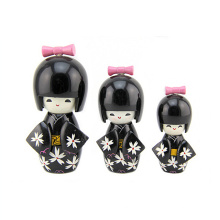 Modelo brinquedos baby doll eco pintura ecológica kokeshi